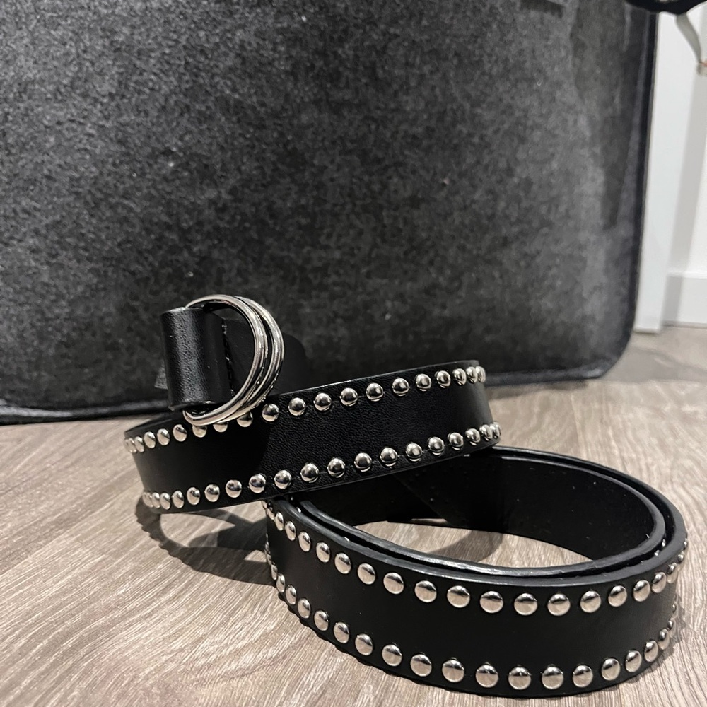 Dynamite Black Belt with Silver Studs